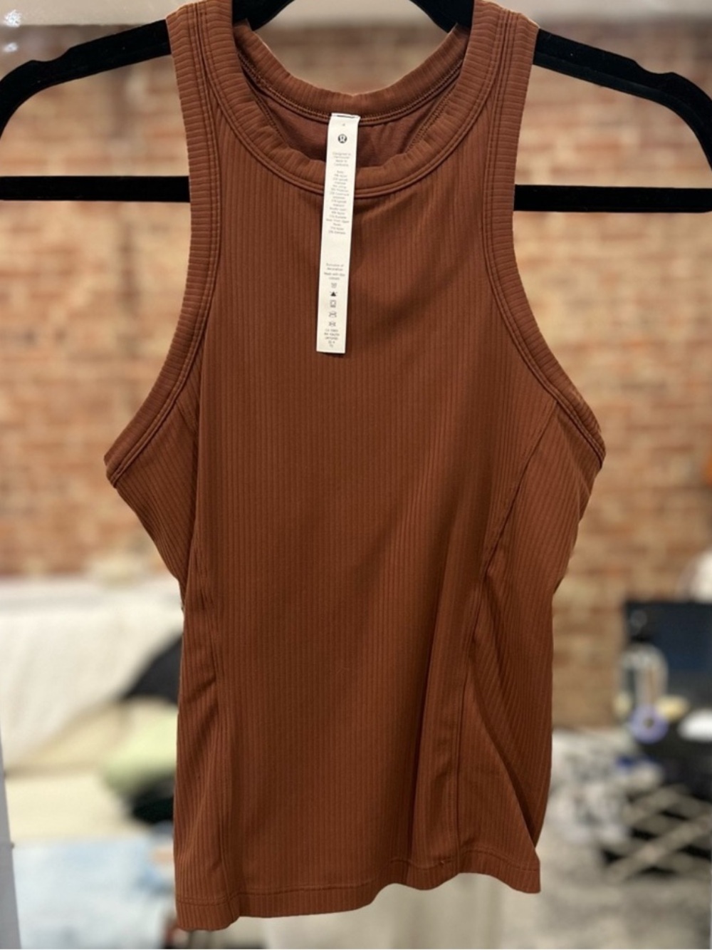 Lululemon Women’s Rust Ribbed Tank